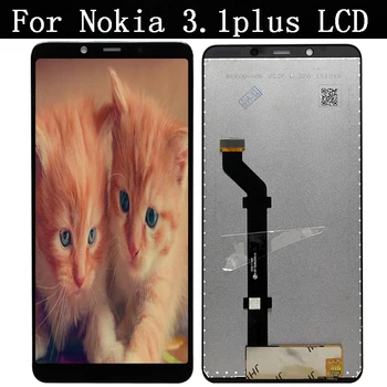 For Nokia 3.1 PLUS LCD-Display Og Touch Screen Digitizer Assembly Erstatning For Nokia-3.1+ LCD-Telefon +Værktøjer