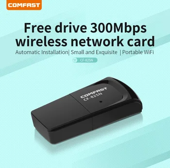 Mini Net-Kort, CF-WU825NV3 USB-WiFi-Adapter 300Mbps 2dBi Wi-Fi-adapter PC Wi-Fi Antenne til WiFi-Dongle USB-Ethernet-WiFi-Modtager