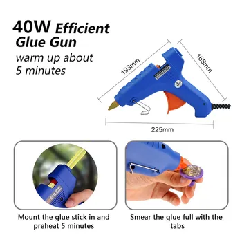 Furuix dent reparation værktøjer 40W lim pistol trække bro dent removal værktøj bil krop reparation værktøj