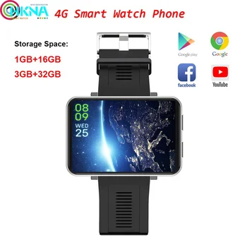 4G GPS LTE Smart Watch Phone Android 7.1 Stor Skærm 3GB 32GB SIM-Kort, 5MP Kamera, Bluetooth Smartwatch Mænd PK AEKU I5 Plus DM99