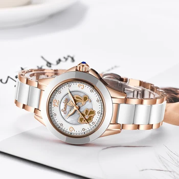 SUNKTA 2019 Nye Rose Gold Watch Kvinder Quartz Ure Damer Top Mærke Luksus Kvindelige armbåndsur Pige Ur Relogio Feminino+Max