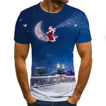 2020 Jul 3D-print mode til kvinder og mænd kortærmet T-shirt i blødt materiale udendørs casual løs, kortærmet T-shirt