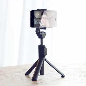 På Lager! Xiaomi Håndholdte Mini Stativ 3-i-1 Self-portrait Monopod Telefon Selfie Holde den Trådløse Bluetooth-Fjernbetjening Lukker Sort