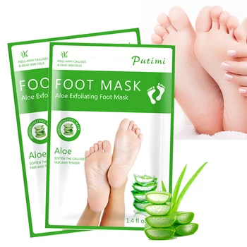 PUTIMI 2Pair Exfoliating Foot Maske til Benene Pedicure Sokker Exfoliating Foot Peeling Maske Aloe Hæle fra Lugten af Fødder Pleje