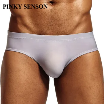 PINKY SENSON Nylon Is Silke herre sexet undertøj til mænd Bikini Kort tøsedreng trusser Gay Nattøj Hurtig Tørring Gay undertøj