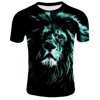 2020 verano camiseta 3DT divertido disfraz de león 3D-ropa para hombres y mujeres camisetas 3D para hombres y mujeres