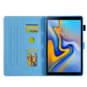 Tablet etui Til Samsung Galaxy Tab 10 1 2019 Mode Steg Blomst Malet Cover Til coque Samsung Tab 10.1 T515 T510 SM-T515