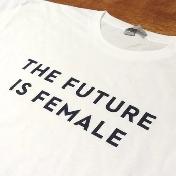 FREMTIDEN ER KVINDER, Kvinder mode t-shirt feministiske t-shirt af høj kvalitet casual piger top t-shirts T-shirt kvinders rettigheder, t-shirt