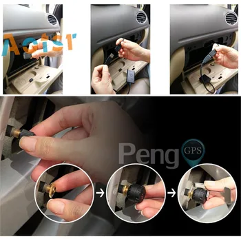 TPMS for Android BIL DVD-Afspiller GPS-Navigation Bil Tire Pressure Monitoring System med 4 Interne Dæk Sensorer USB-Interface