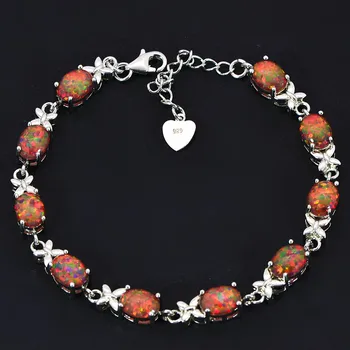 Engros & Detail Mode Blå/Hvid/Grøn/Orange/Pink Ild Opal Armbånd 925 Sterling Sliver Smykker Til Kvinder BNT17122902