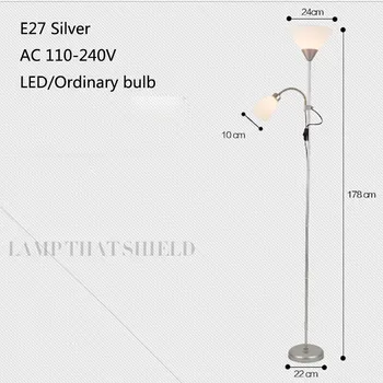 Moderne Europæisk Stil gulvlampe Soveværelse Stue zi mu deng LED-Lodret Type Lampe Minimalistisk Beskyttelse af Øjne gulvlampe