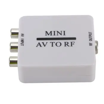 Mini HD Video Converter Box AV for RF Video Adapter Støtte RFAV Til RF-Scaler 24BB