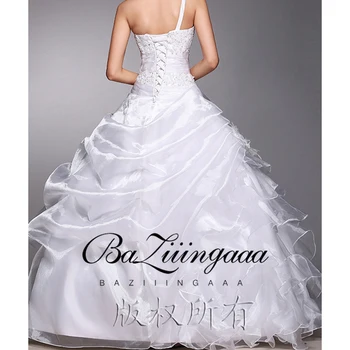 2020 Ny Luksus Brudekjole med blonder perlebesat plus size brudekjole acceptere skræddersyede
