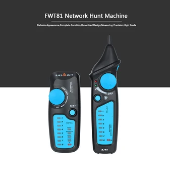 Jiguoor FWT81 Kabel-Tracker RJ45 RJ11 Telefon Wire Netværk LAN-TV Elektriske Linje Detektor Finder Tester Afbryderen Finders