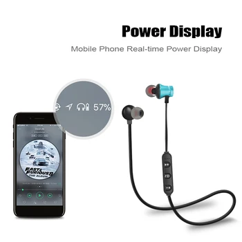 M&J Sport Bluetooth Øresneglens Fone de ouvido Trådløse Bluetooth Hovedtelefoner Til Xiaomi iPhone Stereo Headset Ecouteur Auriculares
