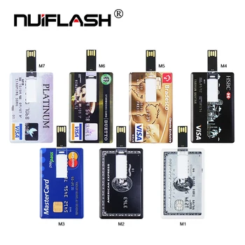 Bank-Kort, USB-Flash-Drev(over 30stk kan tilpasse)Pendrive, 32gb, 64gb Hukommelse HSBC Master Card Kreditkort 16GB Pen-drev