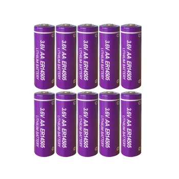 10stk PKCELL 3,6 v aa lithium batteri ER14505 LS14500 2400mah aa 3,6 v lithium Ikke-Genopladeligt Batteri 2A Li-SOCl2 Batterier