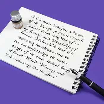 Nye 4Nib Kalligrafi Pen Udvide Holder med 3stk Blæk til Springvand Skrive Penne Patron gaveæske Kontorartikler Forsyninger