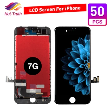 50 stk Grade AAA+++ LCD Til iPhone 7-Skærm Med 3D-Touch Digitizer Assembly A1660,A1778,A1779,A1780,A1853,A1866 Gratis Fragt