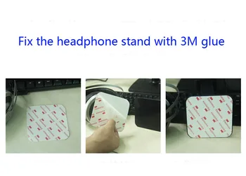 Bærbare audio hovedtelefoner tilbehør hovedtelefon stå headset-holder med 25x10x10cm størrelse og 3M tape for computer gaming brugere