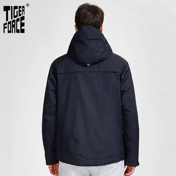 Tiger Force 2020 nye ankomst mænd foråret efteråret jakke i høj kvalitet, varm streetwear sport solid farve outwear hood tøj 50613