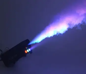 Hurtig levering disco farverige røg maskine mini LED fjernbetjening fogger ejektor dj Christmas party scene lys tåge maskine
