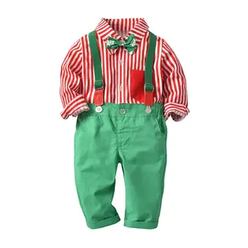 2020 Ny Christmas Baby Børn Sætter Herre, Drenge Tøj Sæt Banket Tøj, T-shirt+Bukser+Vest 3stk Kids Tøj Tøj