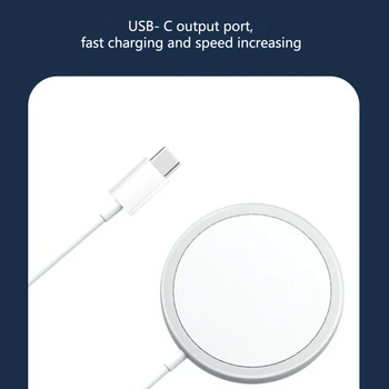 USB-C Magnetiske Trådløse Oplader 15W Adsorption Oplader til IPhone 12 Pro Max Mini Magsafe Hurtig Opladning til Huawei Xiaomi Qi