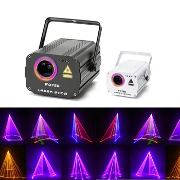 3D laser lys RGB farverige DMX 512 Scanner, Projektor Xmas Party DJ Diskotek Vis Lys club musik udstyr Strålen Bevæger sig Ray Fase