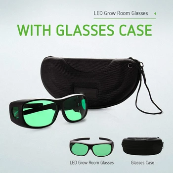 AMKOY LED Grow Room Briller med Briller Sag UV Polariserende Briller for at Vokse Telt Drivhus Plante Lys Øje Beskytte Briller