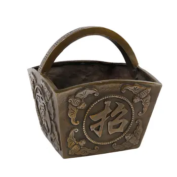 Feng Shui dag i spanden ornamenter i guld kobber spand kobber Shengzi heldige bat skat i hjemmet udsmykning gaver