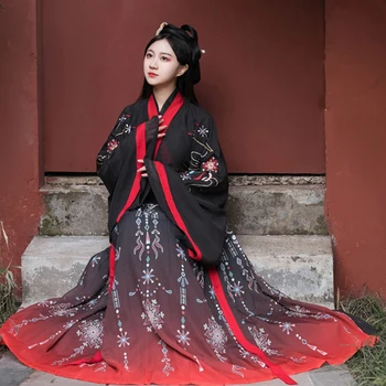 Traditionelle Hanfu Kvinde Kinesiske Gamle Han-Dynastiet Prinsesse Kostume Vestidos Tang Passer Prinsesse Kjole Sceneoptræden Bære