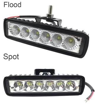 1stk 2stk 18w DRL LED Spot Oversvømmelse Arbejde Lys Arbejdslygter 9-32V 4WD 12 volt førte arbejde lys til Off-Road Køretøj SUV bil lastbiler