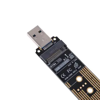 Bærbare High Performance NVME til USB Adapter M. 2 SSD til Type-En Kort USB 3.1 Gen 2 Bridge Chip til M2 SSD-Tasten M