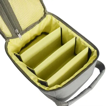 Dual Fastener Storage Case 4-Lag fiskehjul Taske Army-grøn