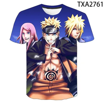 2020 NARUTO Uzumaki Naruto 3D-T-Shirts Trykt Mænd, Kvinder, Børn T-shirt Afslappet Korte Ærmer Dreng Pige Børn, Mode Toppe Tee