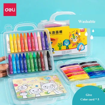 Deli plast crayon voks farveblyant farve maleri pinde farve farve farve blyant 12-36 farver, børn, studerende caryon