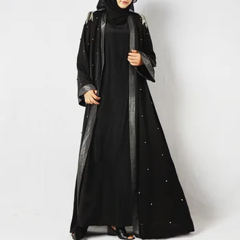 KALENMOS Muslimske Kjole Empire Outwear Plus Size Abaya Lange Klæder Tunika Mellemøsten Ramadan Arabiske Vinter Islamisk Tøj Burka