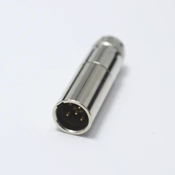 1pair 4 Pin Mini-XLR-hanstik + Kvinde jack Lille Metal XLR-4P Audio Stik til Mikrofon Stik til MIKROFON Adapter til OD5mm Kabel