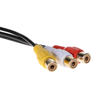 Nye 1 Pc Auto Bil AMI MMI 3 RCA-Phono Audio-Video-Musik AV Video-Kabel Føre For Audi A3 A6 A8 S7 S7
