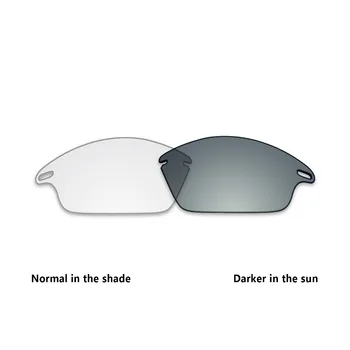 ToughAsNails Udskiftning Linser for Oakley Fast Jacket Sunglasses Fotokromisk Klar (Objektivet Kun)