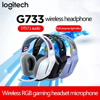 Logitech G733 LIGHTSPEED Trådløs RGB Gaming Headset PRO-G DTS Headphone:X 2.0 surround-lyd til PC Windows, macOS PlayStation