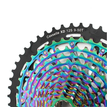 SUNSHINE-SZ MTB Mountainbike Kassette XD 11 Hastighed 12 Hastighed 9-50T Ultralet frihjul regnbuens farver Til SRAM