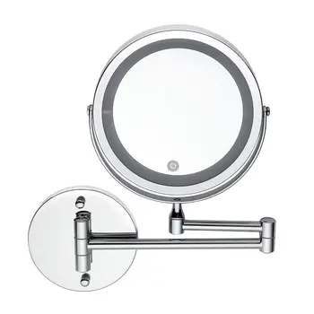 Led-10X Forstørrelse Makeup Intimbarbering Badeværelse Forfængelighed Spejl vægbeslag 360°