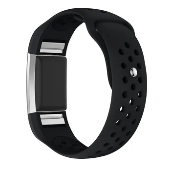 EiEuuk Tilbehør Blød Silikone Udskiftning Se Strop om Håndleddet Sport Band for Fitbit Oplade 2 Smartwatch-Armbånd