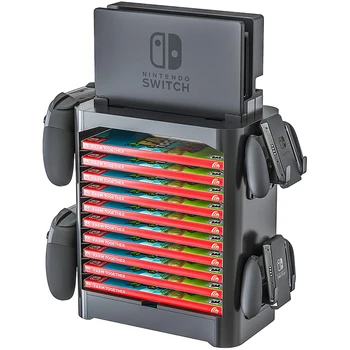 Nintend Switch Spil, Tilbehør, Opbevaring Tårn Stabelbare Spil Disk Rack Controller Organizer til Nintendo Skifte Nintendoswitch