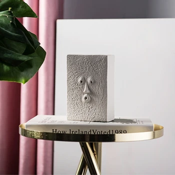 Nordiske Kreative Abstrakt Keramik Vase stue Blomst Arrangement Blomster Hjem Art Dekoration Pynt