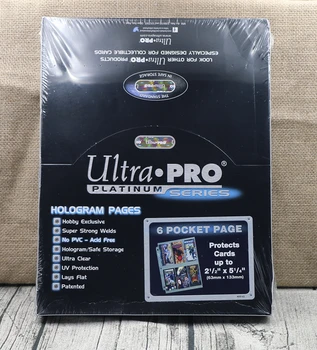 20pages ultra.pro 6.5x13.3CM ,6 lomme gennemsigtig UV-beskyttelse hologram kort side til mønt stempel