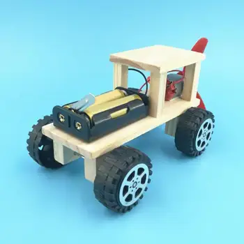 Diy El-Vind-Bil embled Gåder Eksperiment med Videnskab Kits Pædagogiske Mini Model Tidlig Læring Legetøj, Kid Science Legetøj Gaver