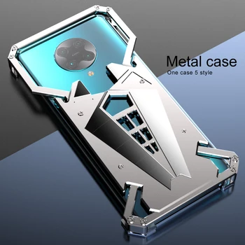 Luksus Stødsikker Aluminium Metal Armor Ring Tilfældet For Xiaomi Redmi K30 K20 10x 10 Note 8 7 Pro Aluminium Metal Bumper Frame Cover